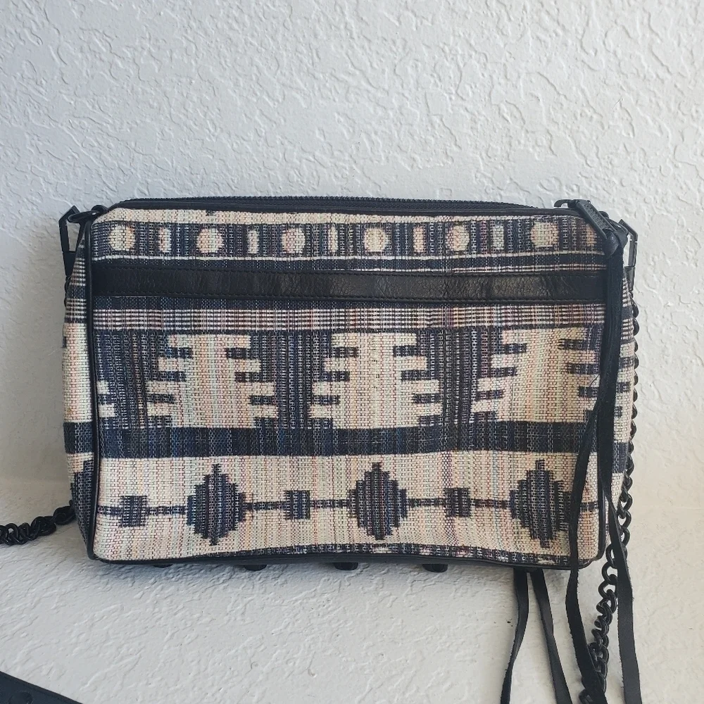 Rebecca Minkoff MAC Southwestern Woven Tweed Aztec Western Boho Bag